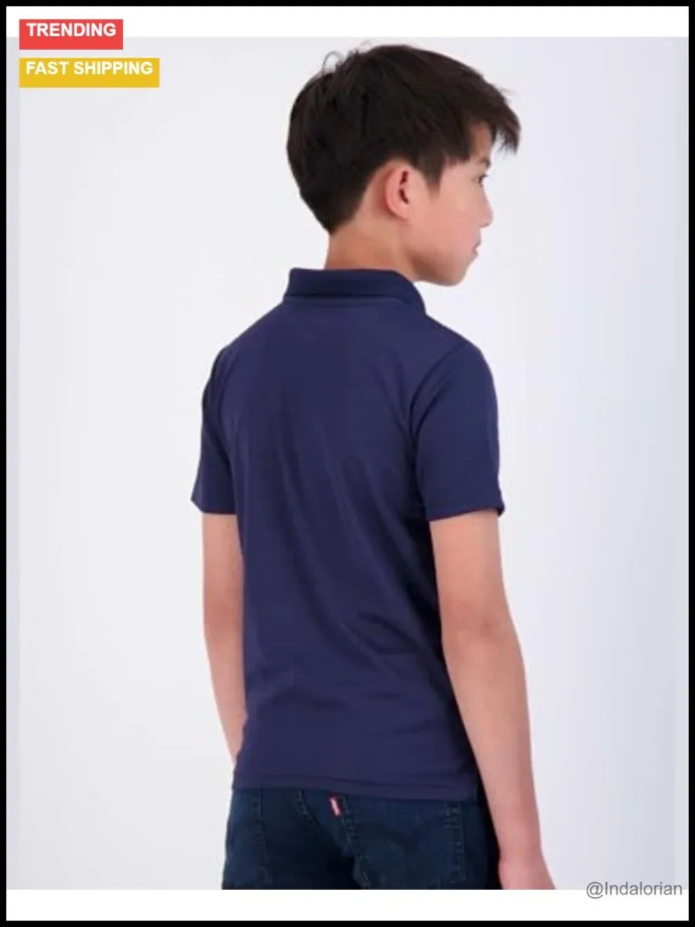 Boys Short Sleeve Polo Shirt 3-Pack Moisture-Wicking Athletic Golf School